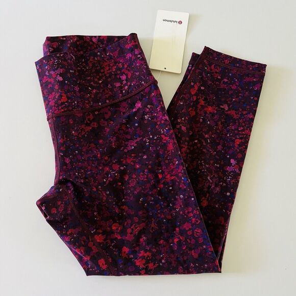 LULULEMON ATHLETICA Ornemental Floral Wunder Under HR 7/8 Tight Leggings - US 12 - Picture 3 of 8